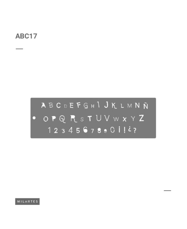 ABC 17 Letras Diferentes